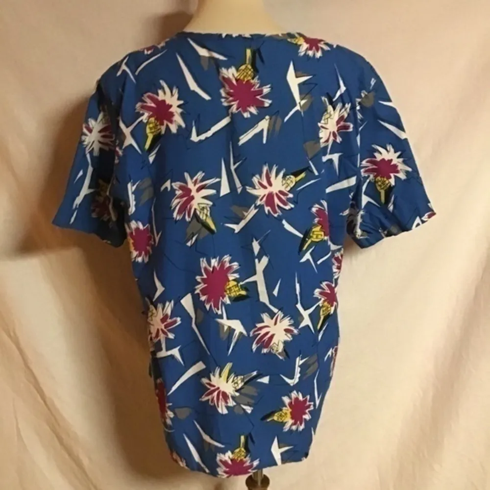 Vintage 80s bright surfer tunic Size L - Image 12