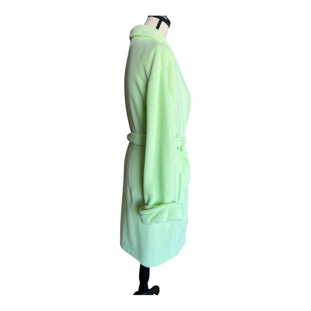 Vanity Fair Mint Green Plush Robe Size L - Image 6
