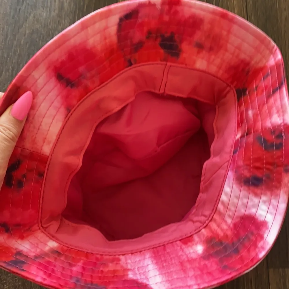 Tie Dye Bucket Hat Red - Image 4