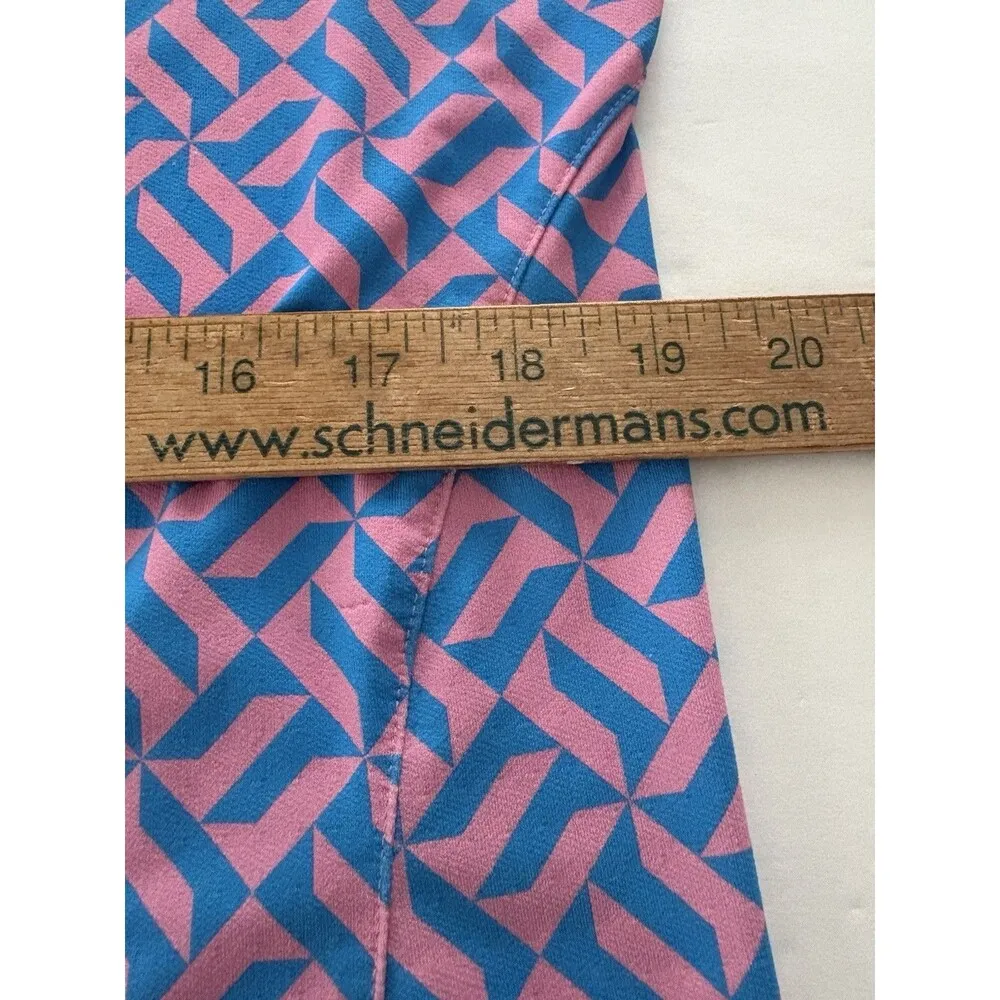 Sport Haley 1/4 Zip Shirt Size L Pink Blue Geometric Mesh Inset Pickleball Golf Size L - Image 9