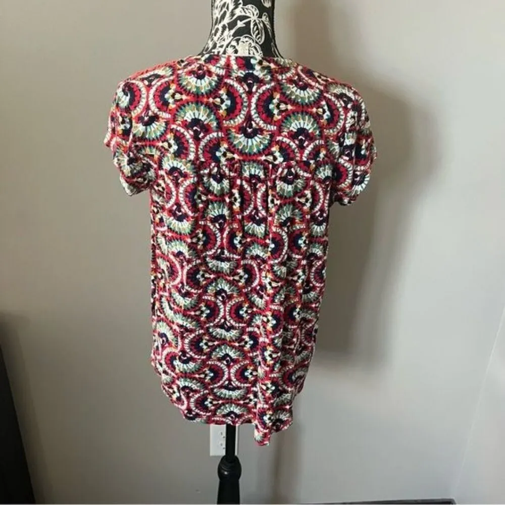 Anthropologie Porridge Colorful Sleeveless Shirt Top Small Boho - Image 6