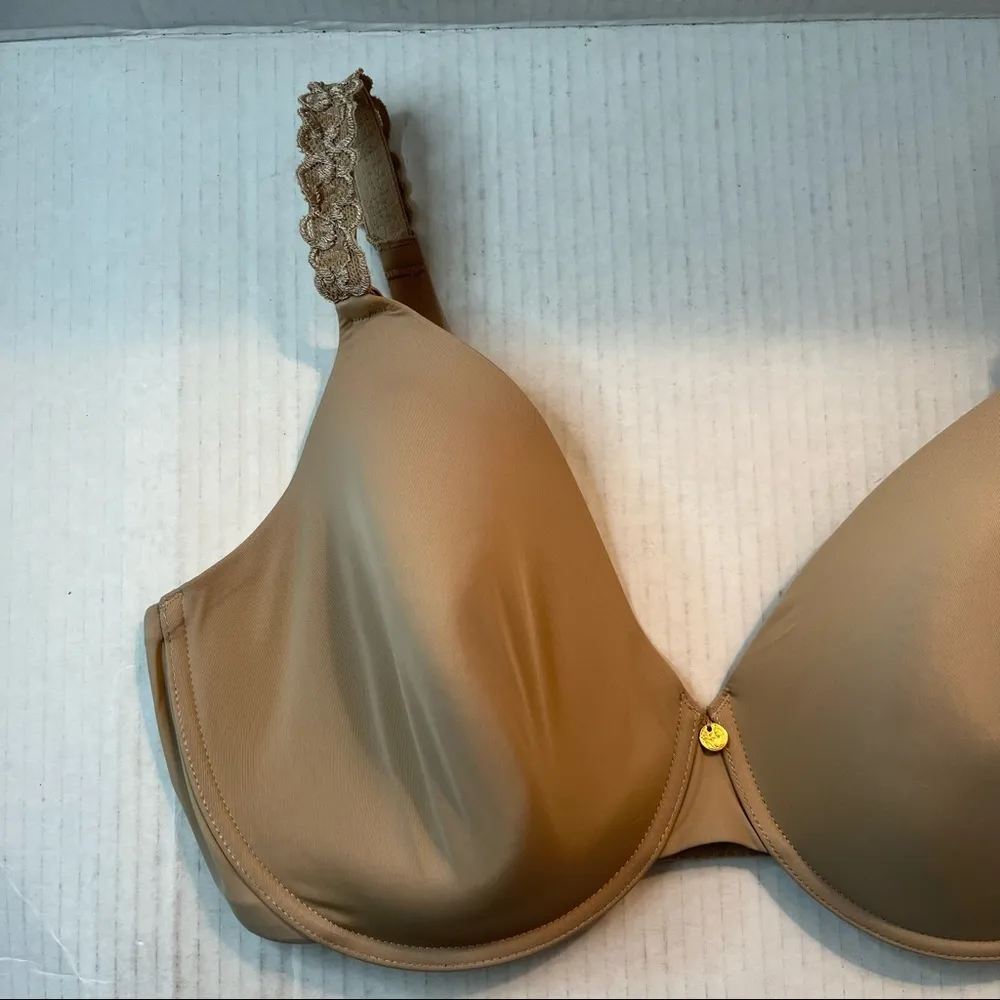 Natori Bra Pure Luxe Underwire Bra in Cafe Sz 36DDD/ 36F GUC Style #732080 - Image 4