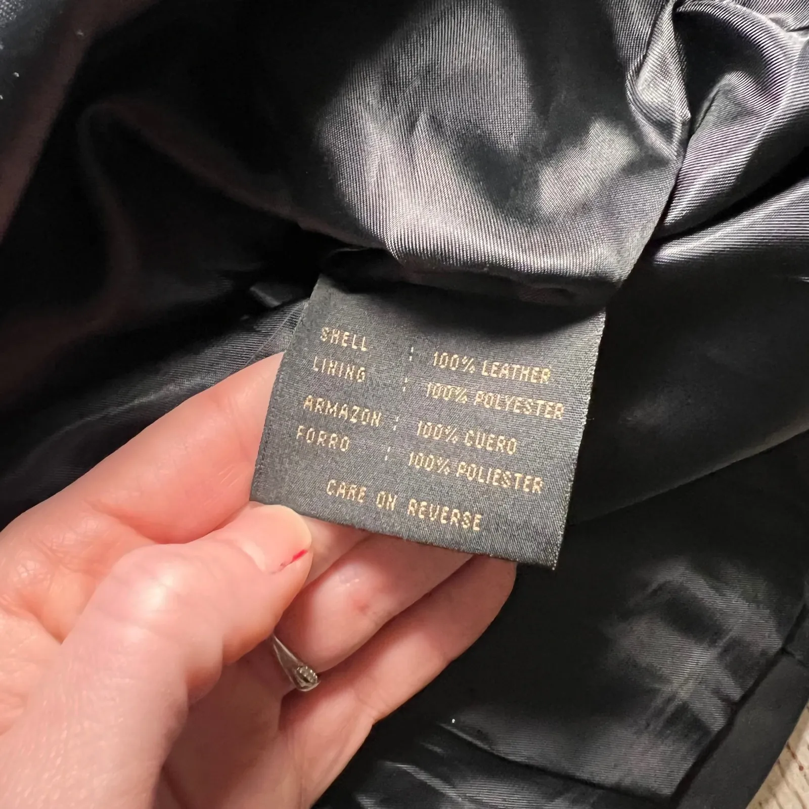 VTG 90s Siena Leather Jacket Womens 12 Black Soft Leather Button
Down Biker y2k - Image 7