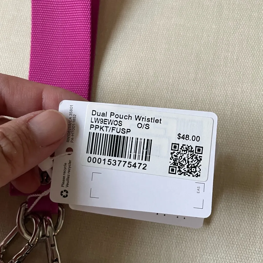 Lululemon Dual Pouch Wristlet - Pow Pink Tone/Flush Pink - Image 5