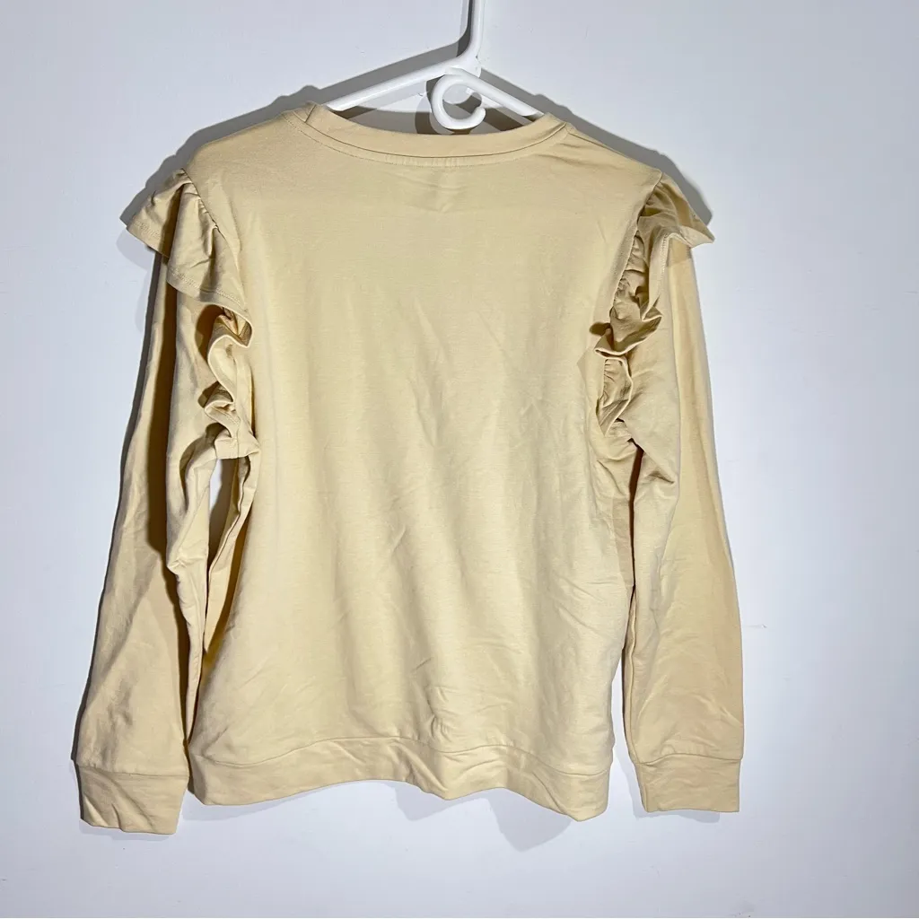 NY&C sweatshirt blouse knit top :Box H: Tan Size L - Image 3