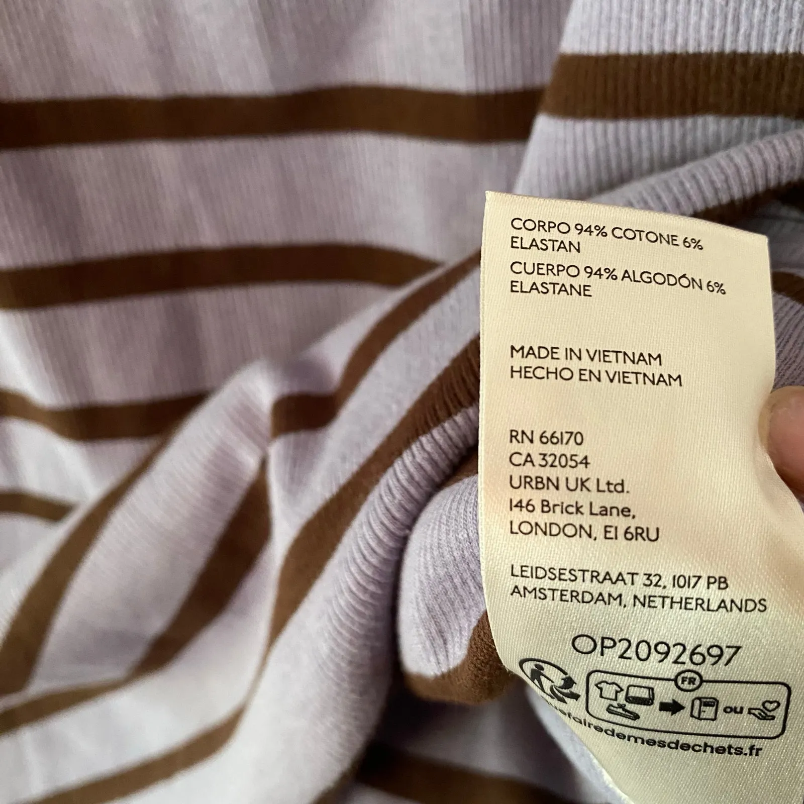 Maeve Purple Brown Stripe Ribbed Short Sleeve Henley Shirt Preppy Sparkle 2X - Image 10