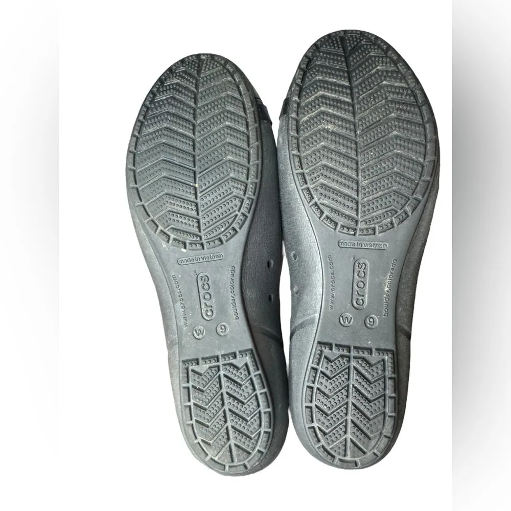 Crocs Cap Toe Flats Size 9 Black - Image 7