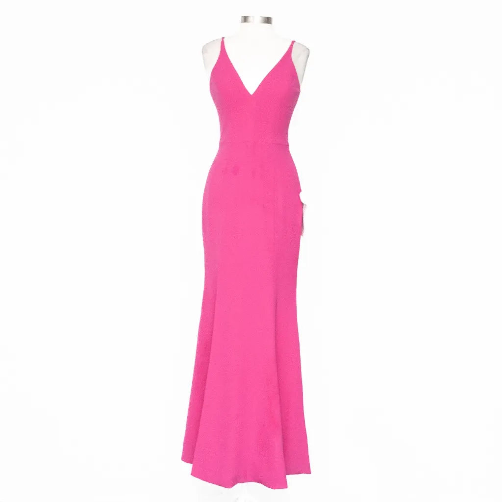 Dress The Population. Iris Slit Crepe Gown. - Image 2