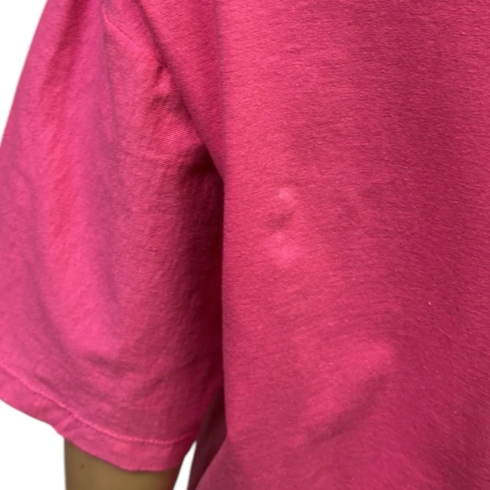 Caribbean Cozumel Mexico Pink Embroidered Dolphin Souvenir Tee Tshirt Womens XL - Image 10