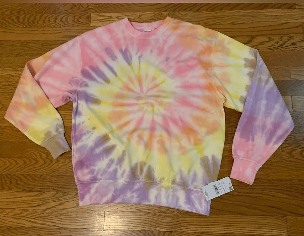 Creamsicle sweatshirt in pink banana color size Medium - Image 4