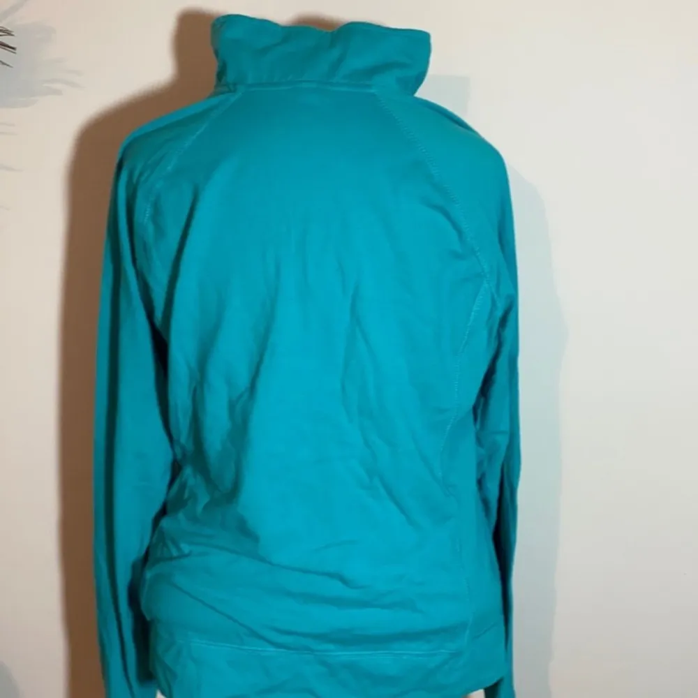 Aeropostale live love dream Athletic 1/4 zip pullover Large aqua blue - Image 2