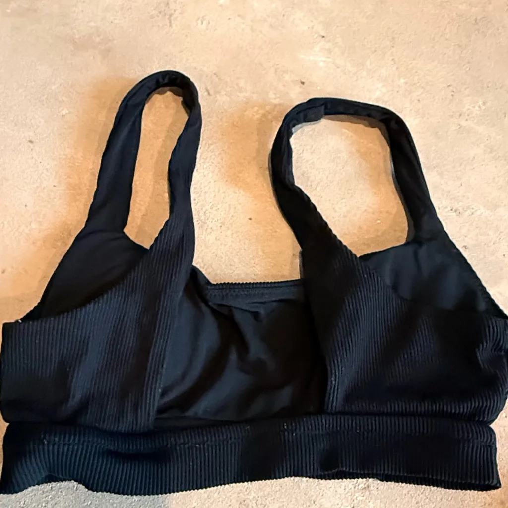 Aerie Midnight Black Ribbed Bralette - Image 6