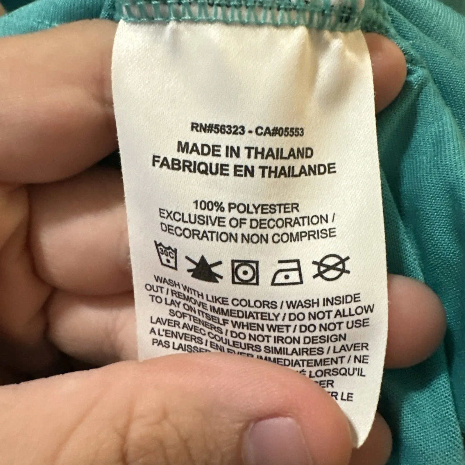 Nike Girls Dri-FIT Tank Top Size Large aqua blue Sleeveless Athletic Shirt - Image 3