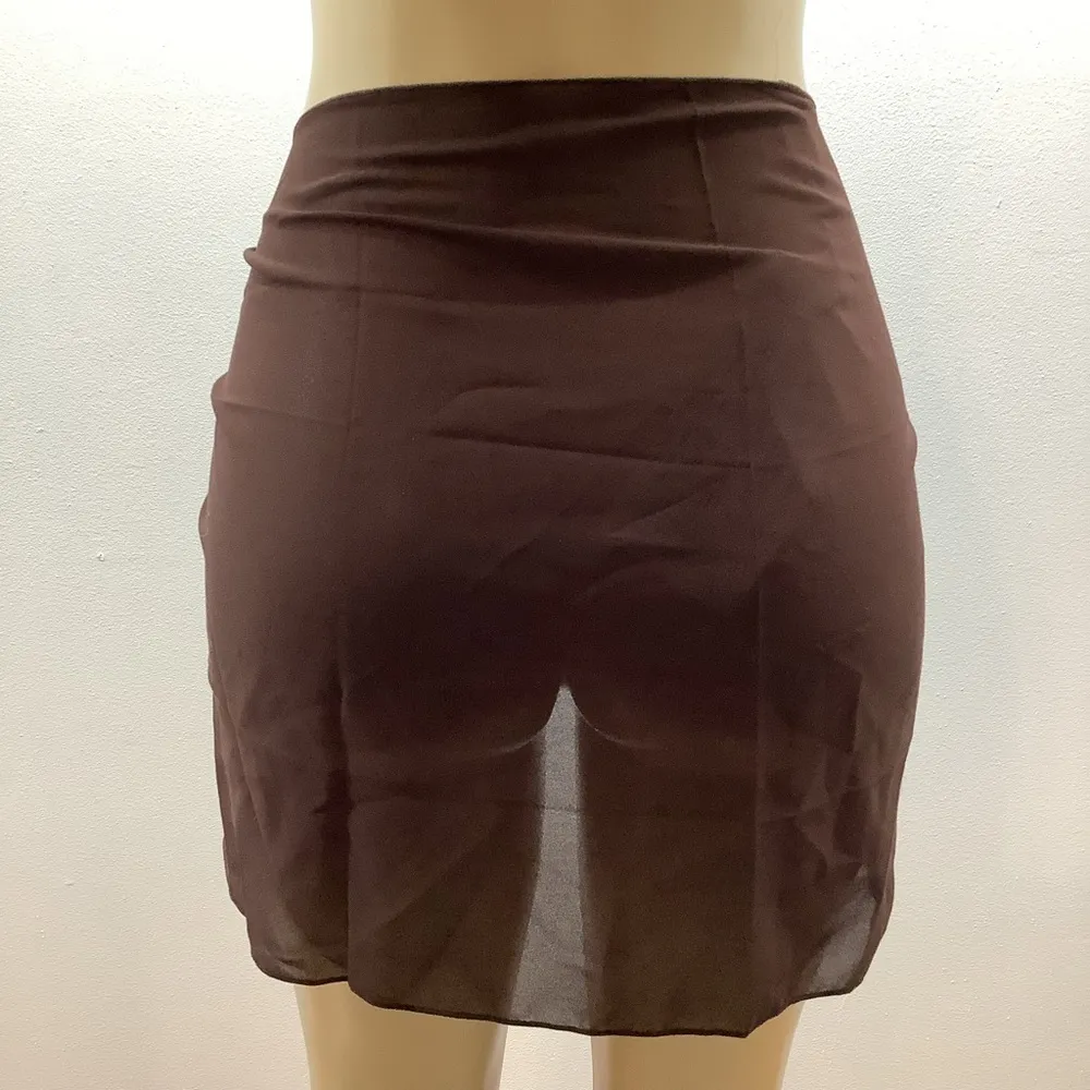 Zuliana Earth Tones Chic Sheer Sarong Wrap Skirt Bundle Of 3. New Tan - Image 12
