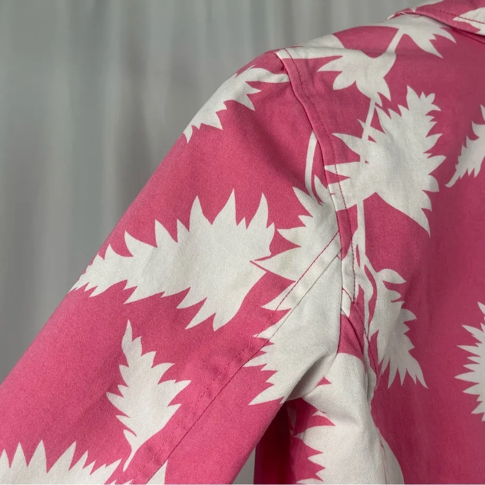 Isaac Mizrahi Small Blazer Tropical Print Floral Spring Summer Jacket - Image 4