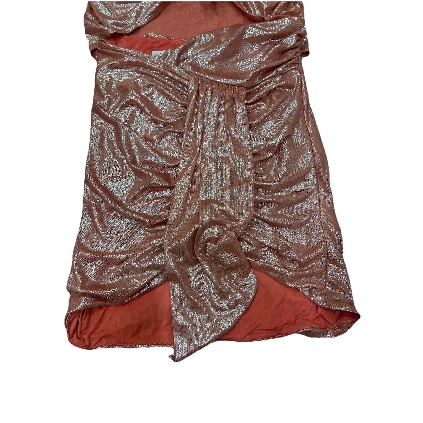 House of CB SET Roxanne shirt SHAHIA Skirt pink Plisse Sparkle Party Small Women - Image 5