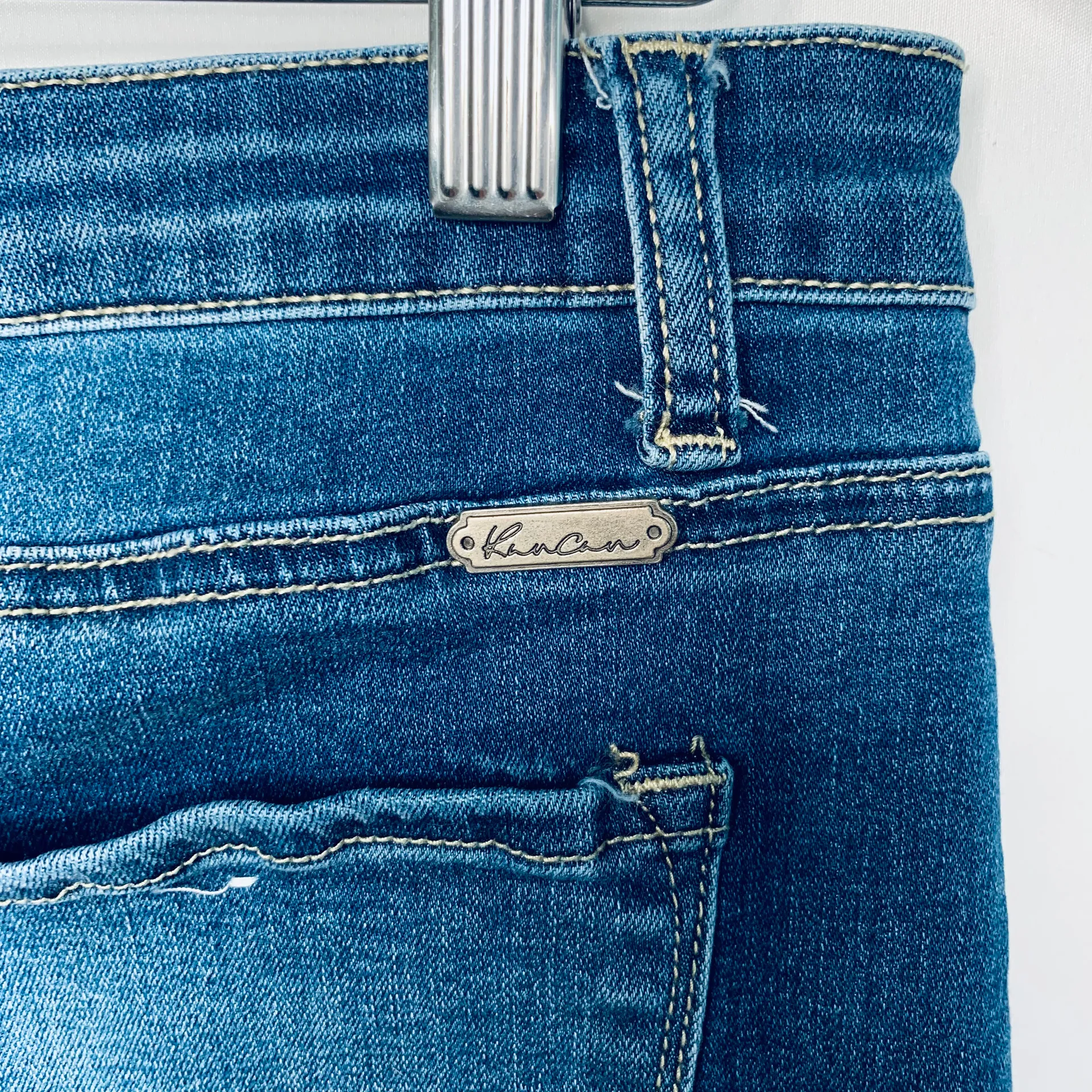 KanCan Zuma Distressed Denim Skirt Size 9/28 - Image 4