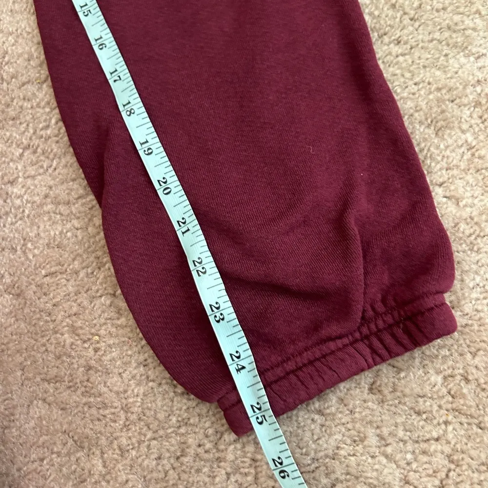 Freecity Maroon Superfluff OG Modal and Cotton Joggers in Deeplove XS Red - Image 8