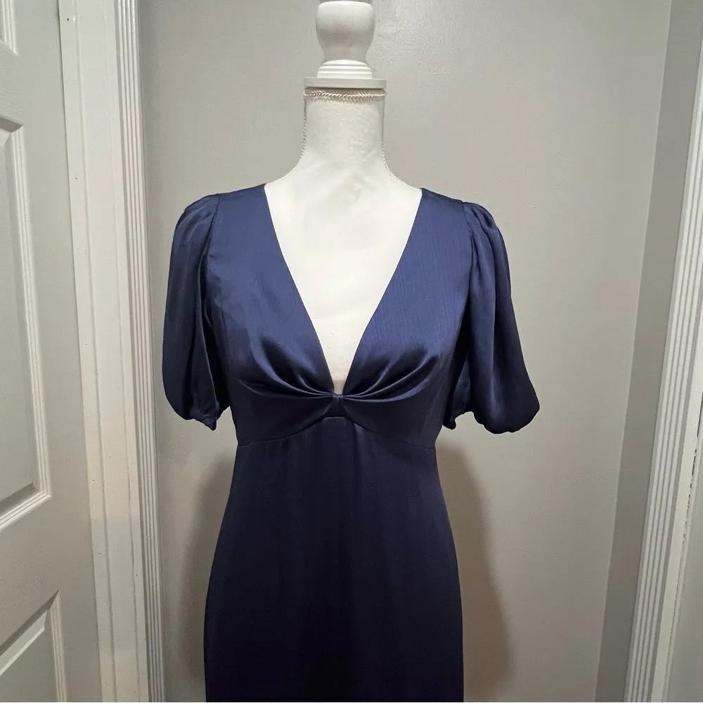 NWT Sachin + Babi Alli gown with puff sleeves in Cobalt blue women's size 2 - Image 11