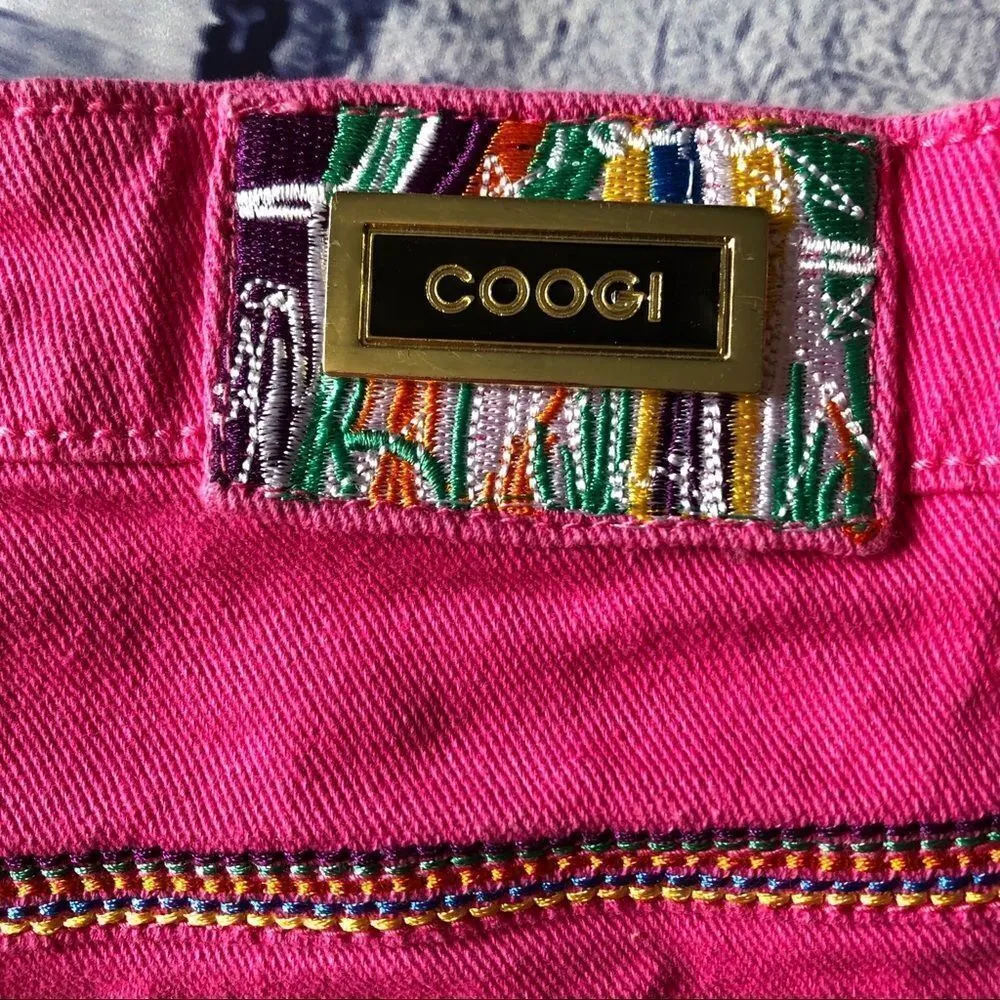 Coogi Australia Women Authentic Shorts Pink Denim - Image 4
