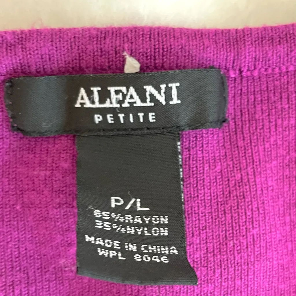 Alfani Women's Swing Knit Top PL Fuschia - Image 3