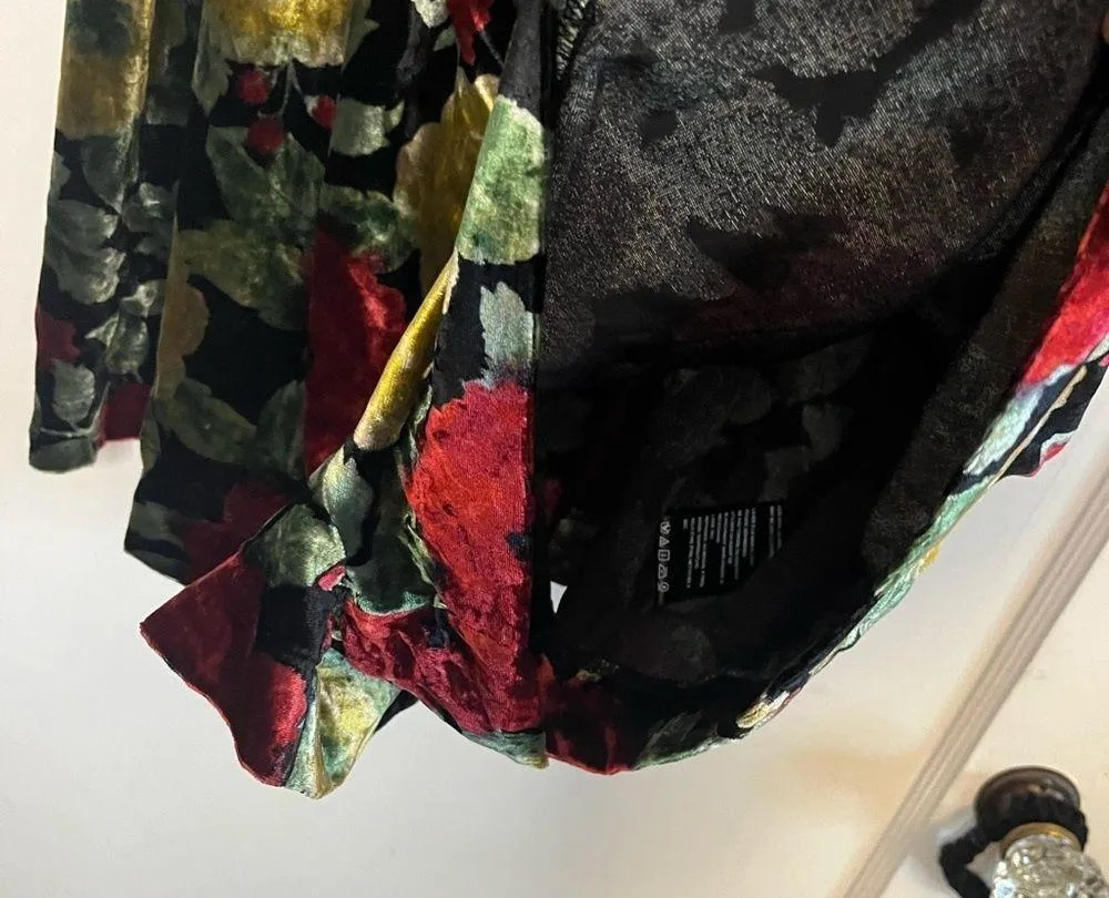 velvet floral romper - Image 5