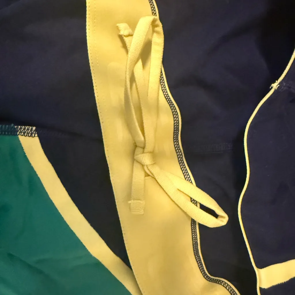 New Balance Women’s Leggings Small – Navy Green Yellow Colorblock - Image 2