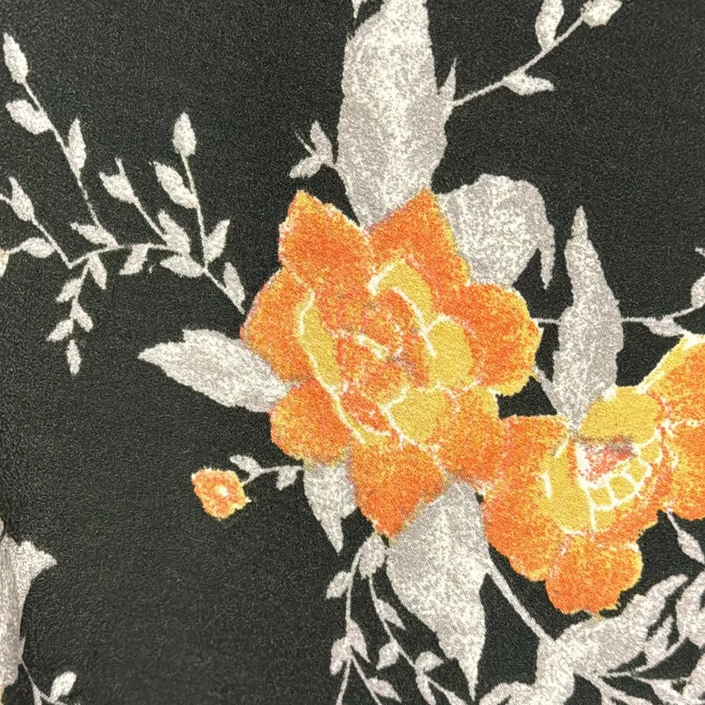 Free People Long Sleeve Black Floral Parker Dress - Image 9