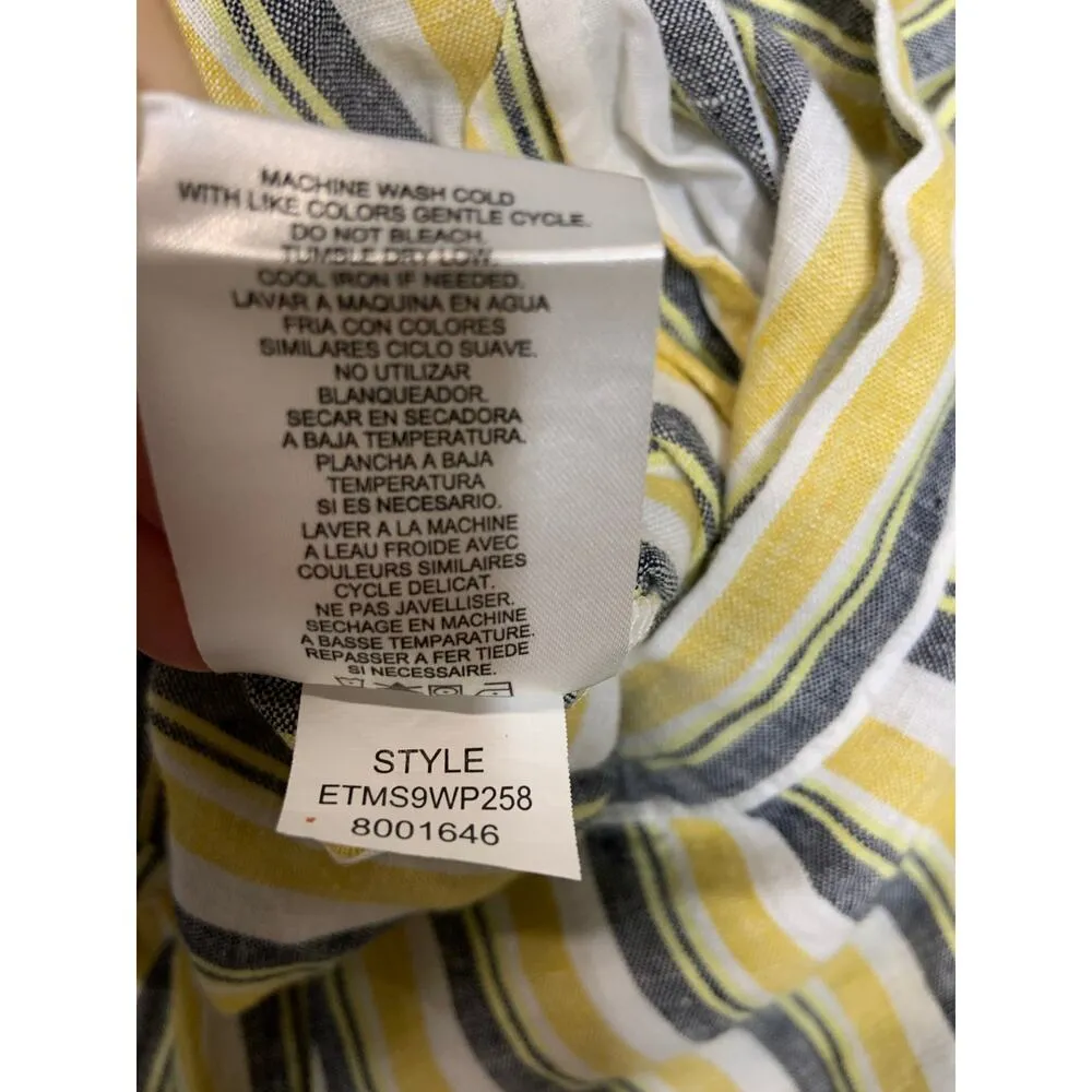 Ellen Tracy Linen Gaucho Pants Women Small Beach Cruise Vacation Spring Easter - Image 11