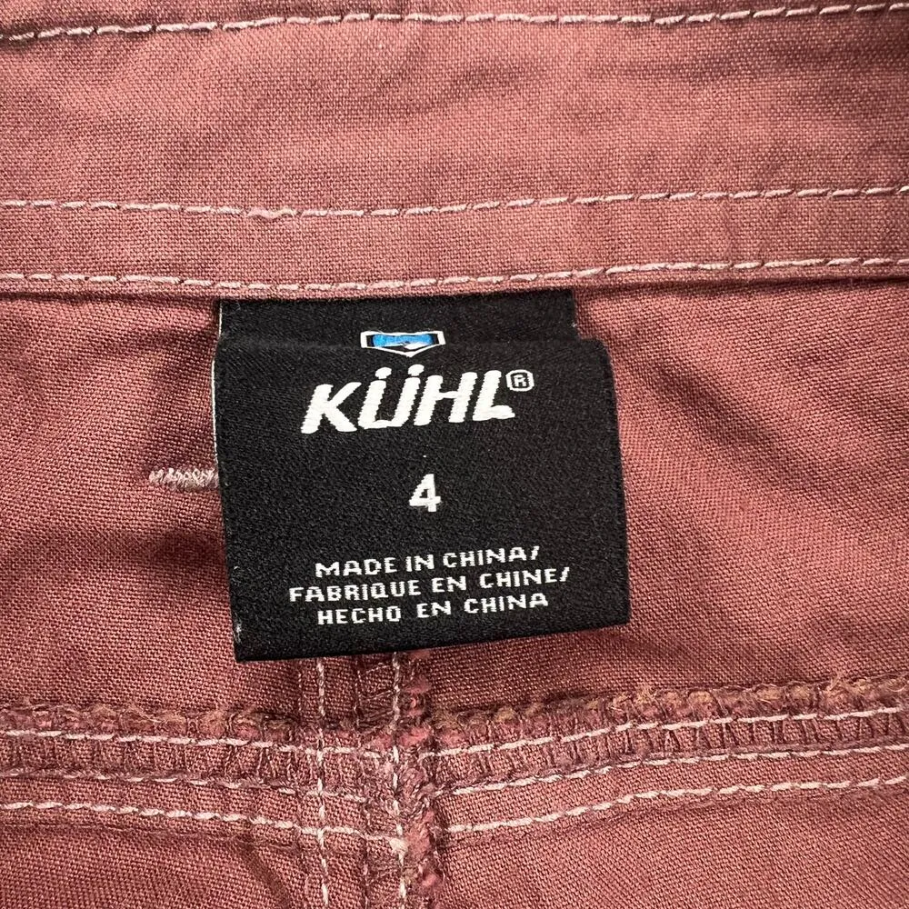 Kuhl Splash Women's Cargo Shorts Clay Red Hiking Outdoor Active Size 4 - Image 9