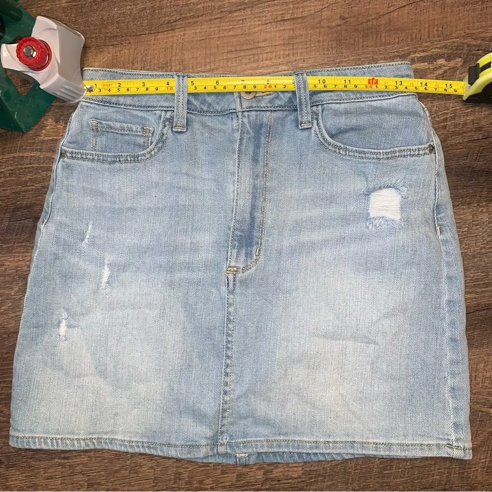 Arizona Jean Company Light Blue Denim Jean Skirt Size 5 - Image 8