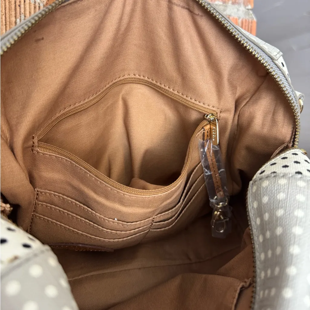 NEW Fossil Sydney Satchel Polka Dot Bag - Image 11
