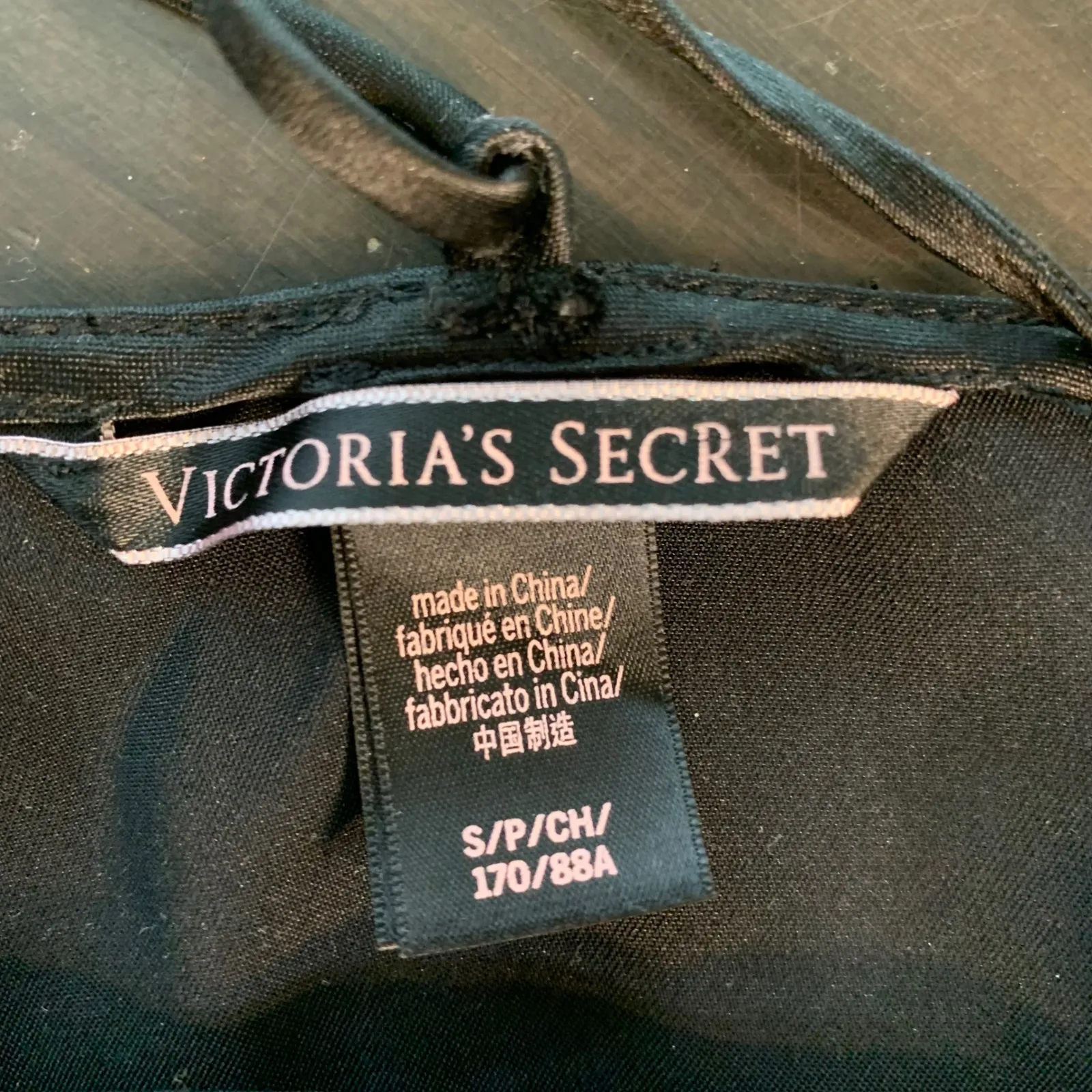 Victoria's Secret Black Satin Slip Maxi Dress Lingerie Small Sexy Formal Event - Image 4