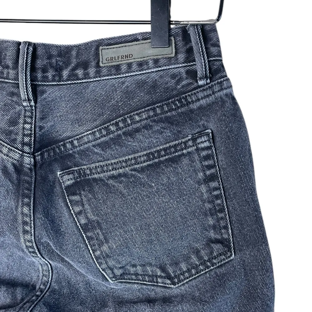 GRLFRND Women’s Sz 27 Karolina Cut Off Jean Shorts Black Wash - Image 7