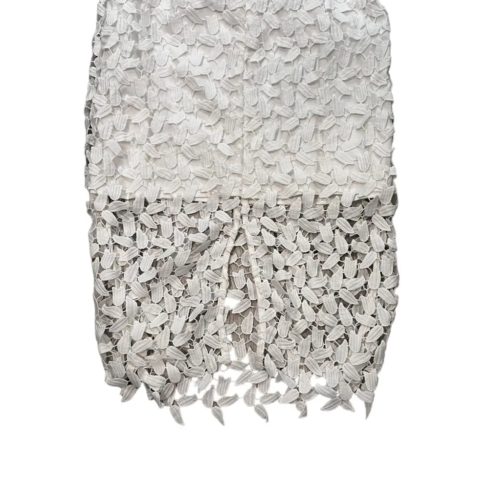 Bardot Gemma White Lace Halter Dress - Image 8