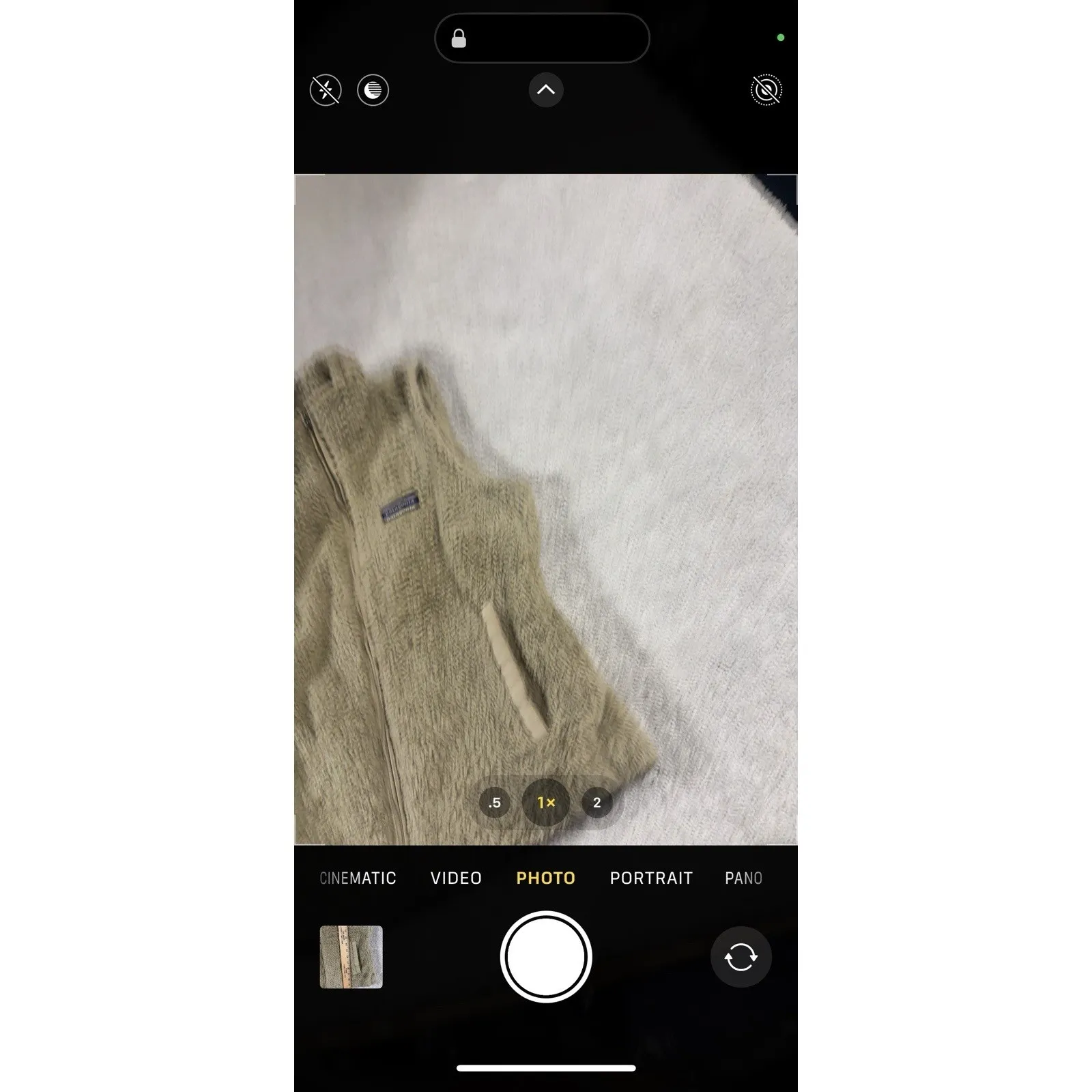 Patagonia Los Gatos‎ Fleece Full Zip Vest Tan Khaki Women's Small - Image 9