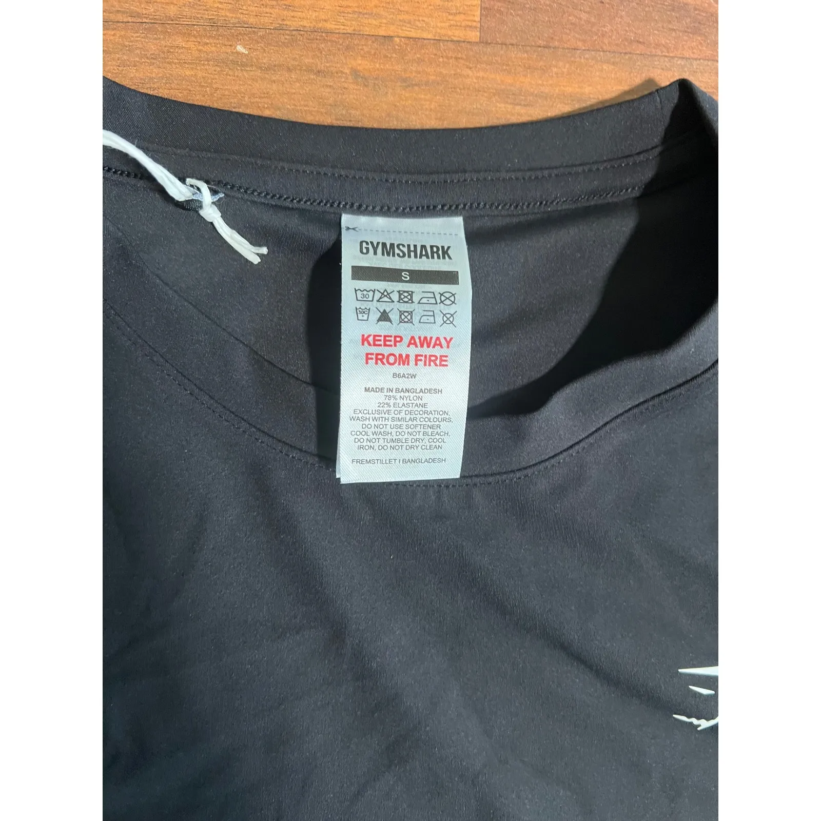 Gymshark Training Cropped T-Shirt Black Athletic Workout Top Gym Activewear - Image 6