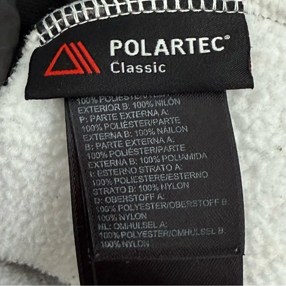 Denali Fleece White & Gray Polartec Classic Women’s Jacket Size S - Image 12