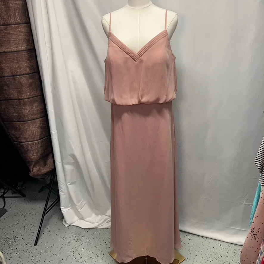 Azazie Rebecca Bridesmaid Dress Dusty Rose Pink Custom Size Womens Wedding Prom‎ - Image 2