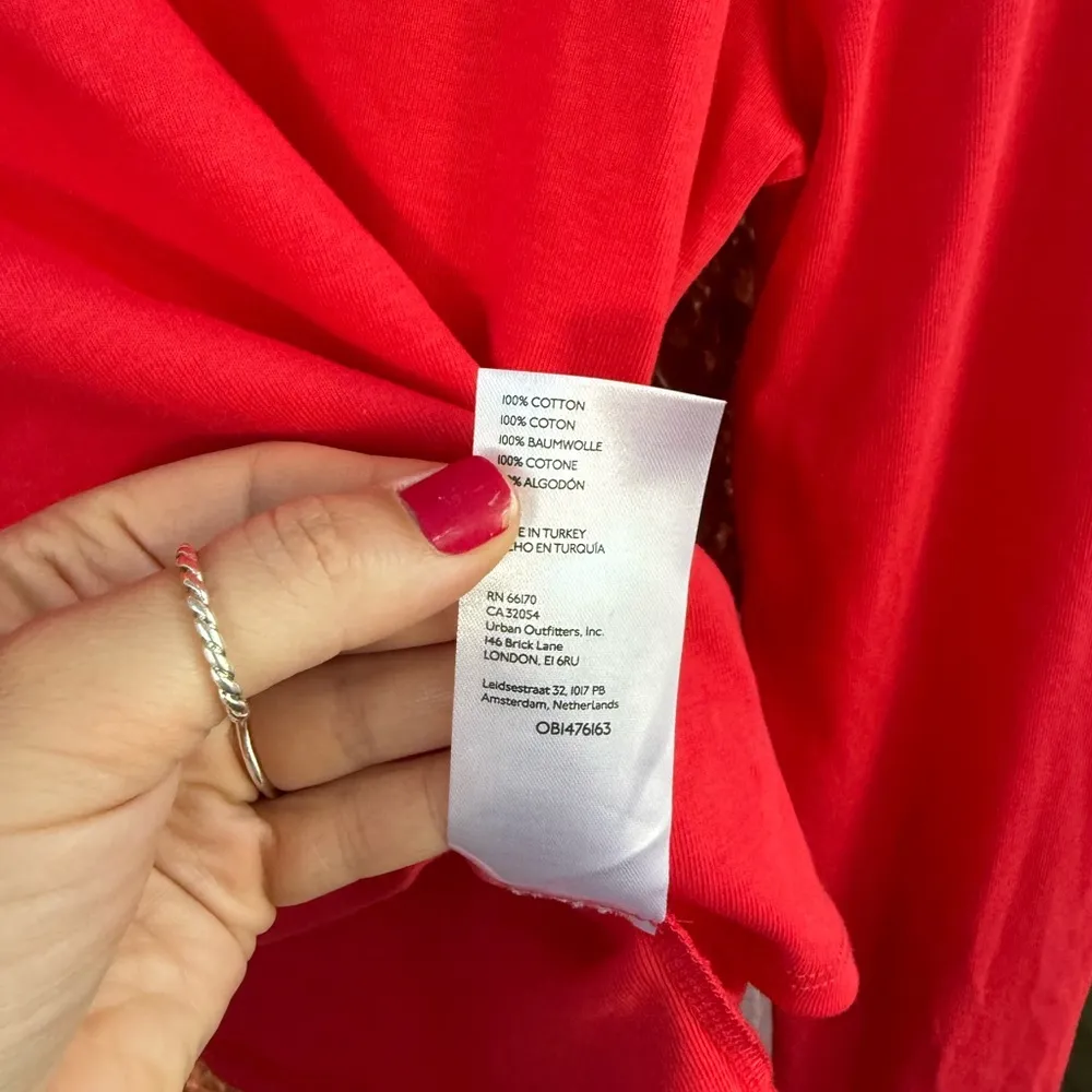 Maeve by Anthropologie Women’s New Red Long Sleeve Bell Sleeve Blouse XS Flawed - Image 6