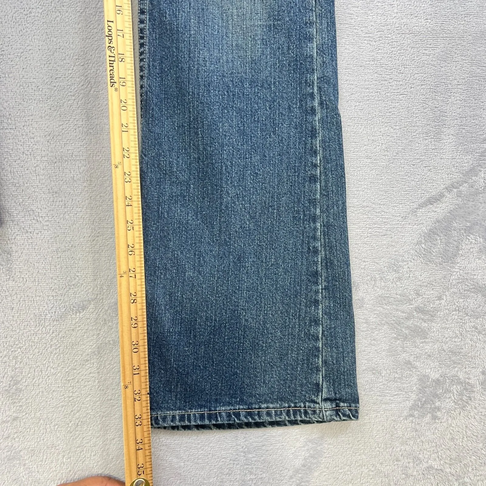 RocaWear Jeans Womens 13 Bootcut‎ Zipper  Pockets Flare Wide Red Logo Y2K Retro - Image 8