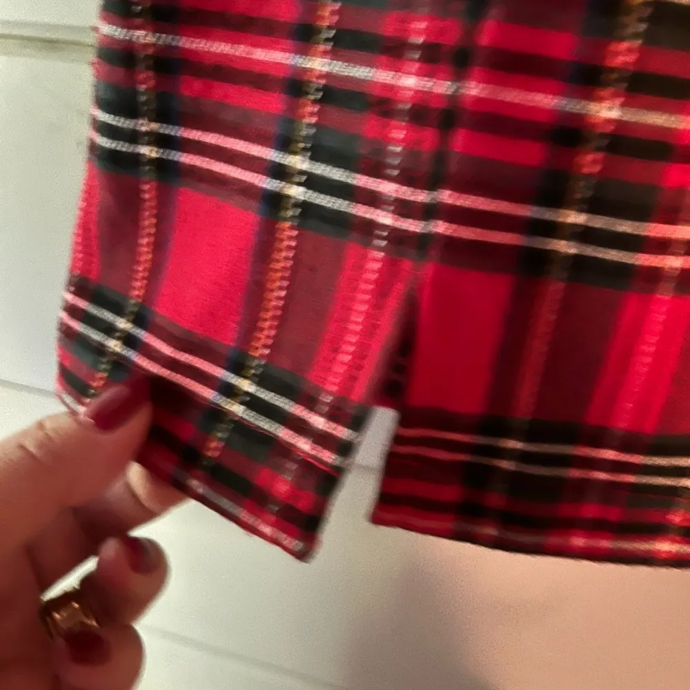 J. Galt  red plaid mini skirt - Image 3