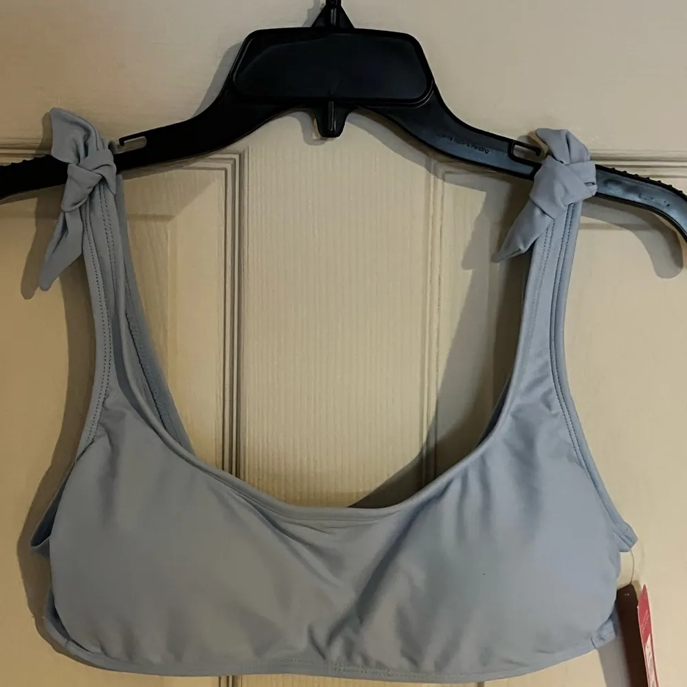 Xhiliration Light Blue Bikini Top, Size L, NWT - Image 6