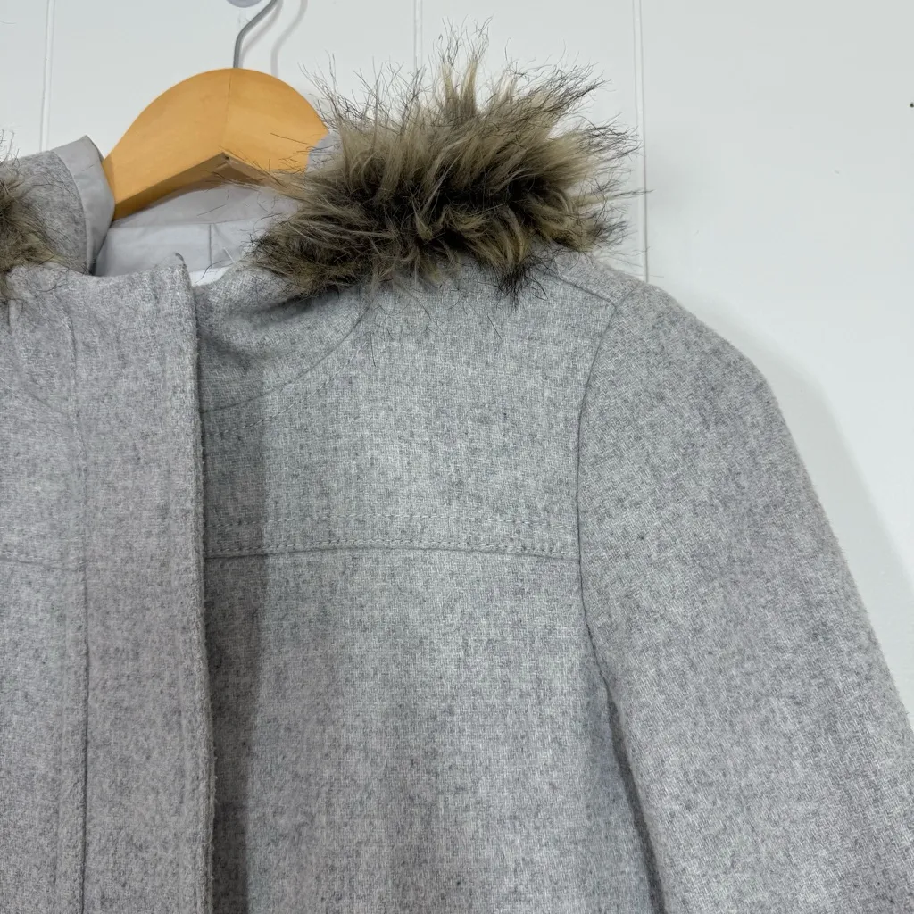 J. Crew Factory Heather Dusk Vail Parka Gray Size 2 - Image 3