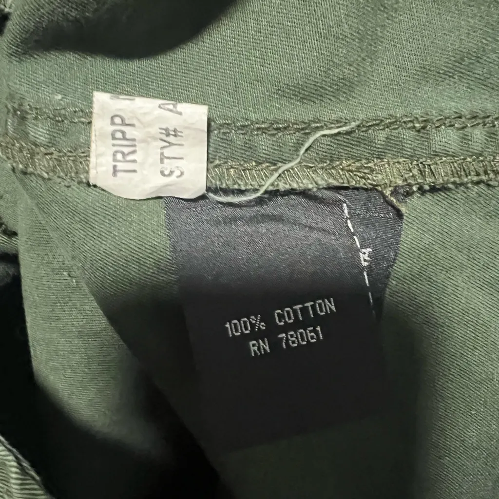 Tripp NYC Green Military Utility Jacket, Unisex - Image 5