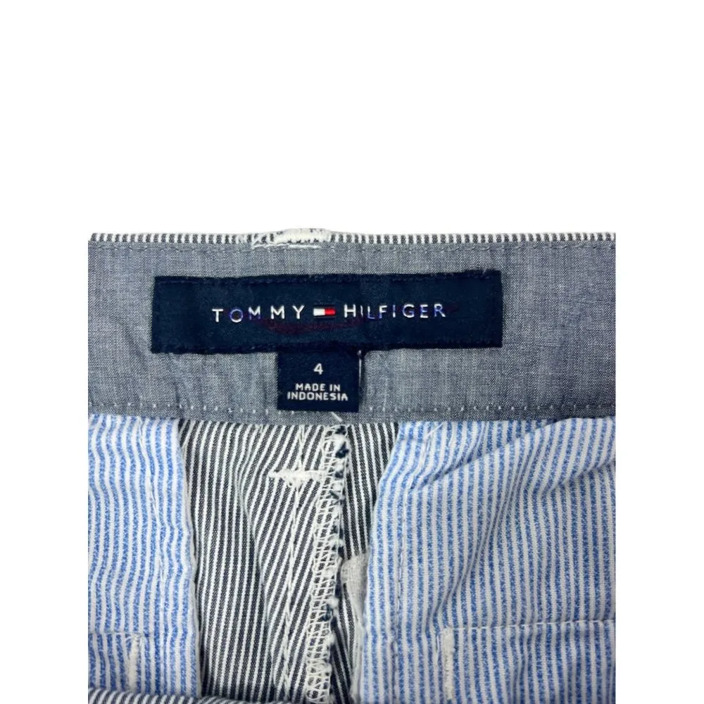 Tommy Hilfiger Women's Blue & White Shorts - Image 3