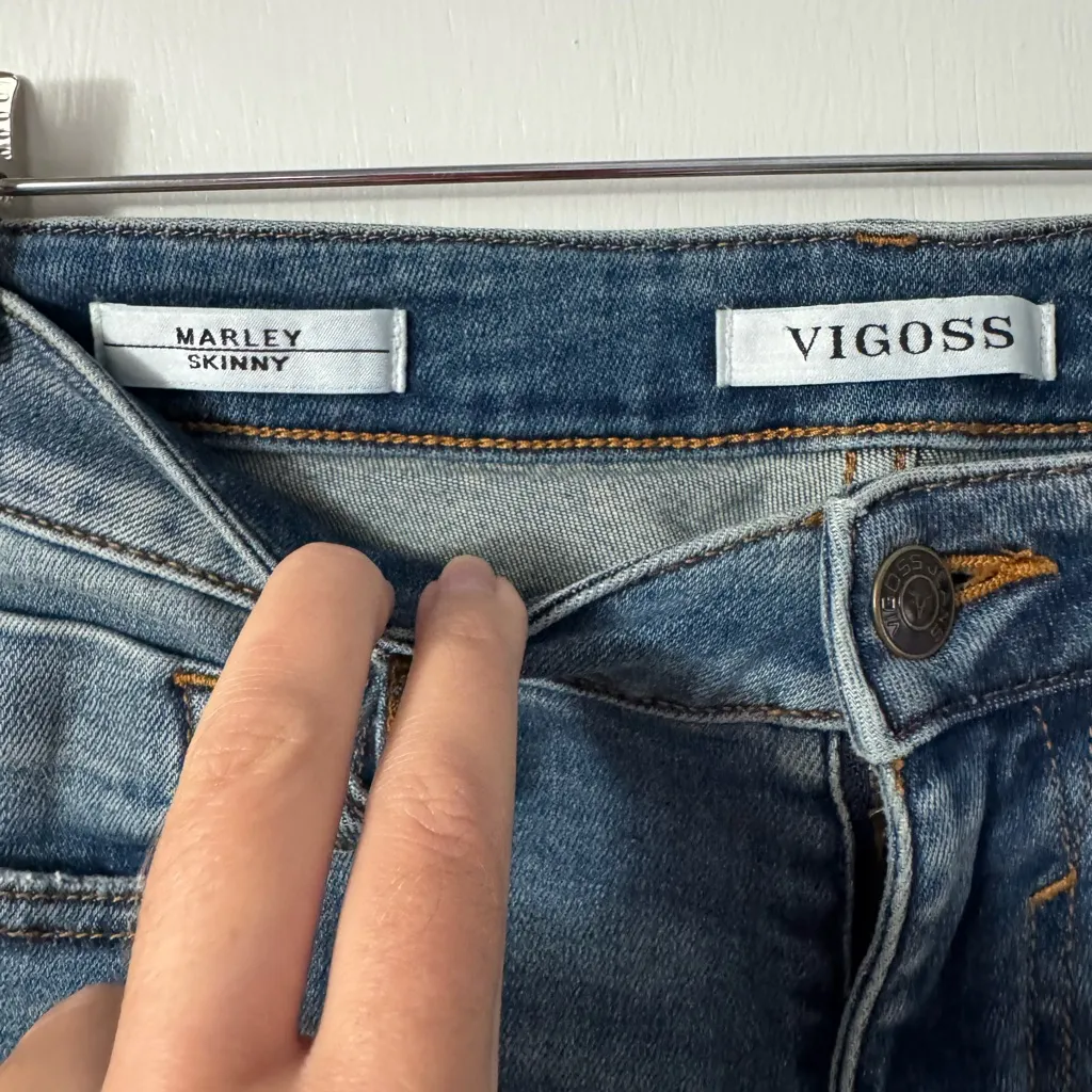 Vigoss Marley Raw Hem Skinny Jeans - Image 3