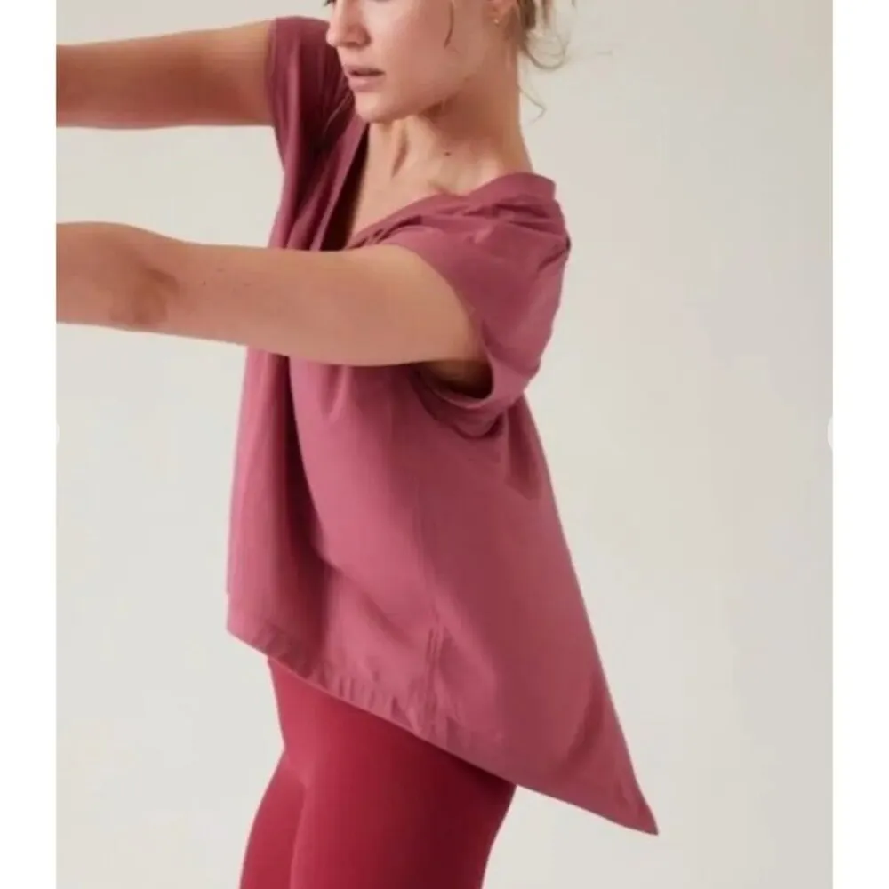 Athleta Essence Away From Body Tee-Black-Size XS - Image 3