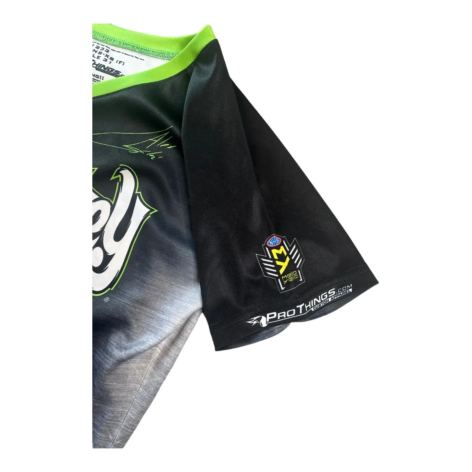 Gas Monkey T Shirt Alex Laughlin Top Womens XS Energy Havoline Pro Things Crew Black - Image 5