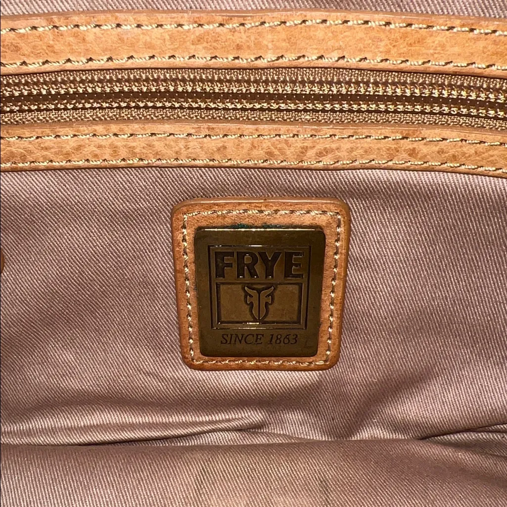 Frye leather and canvas multicolored clutch wristlet Tan - Image 12